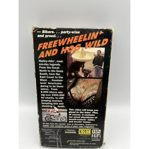 Easyriders Video Magazine VHS -Episode #4 A Hard Ridin Roadie M Forbes Last Ride - Picture 5 of 9